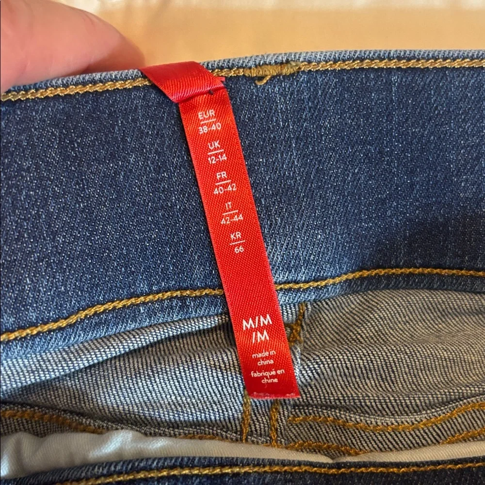 SPANX Dark Blue Wide Leg Jeans